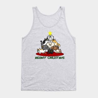 Meowy Christmas 2 Tank Top